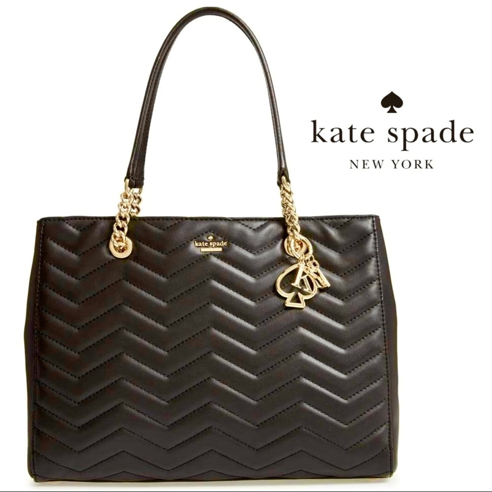 NWT Kate Spade Large Quilted Leather Tote shoulder Bag